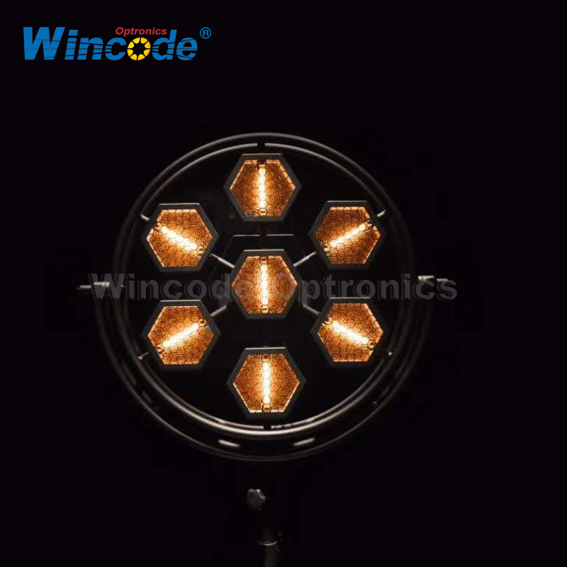 Luz de fundo de palco retro estroboscópica de lâmpada halógena 7 × 300W 